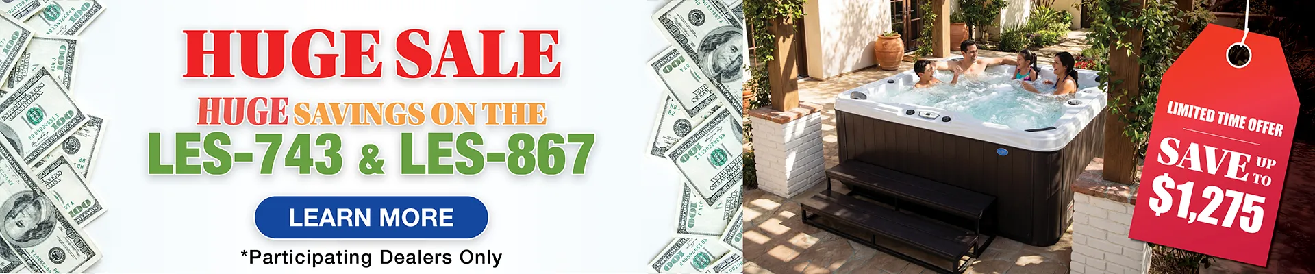 Calspas hot tub being used in a family setting - Jacksonville